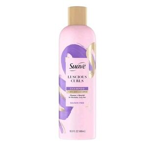 Suave Luscious Curls Shampoo w/Amino Acid Complex, 16.5 Oz Pink Bottle Curly NEW
